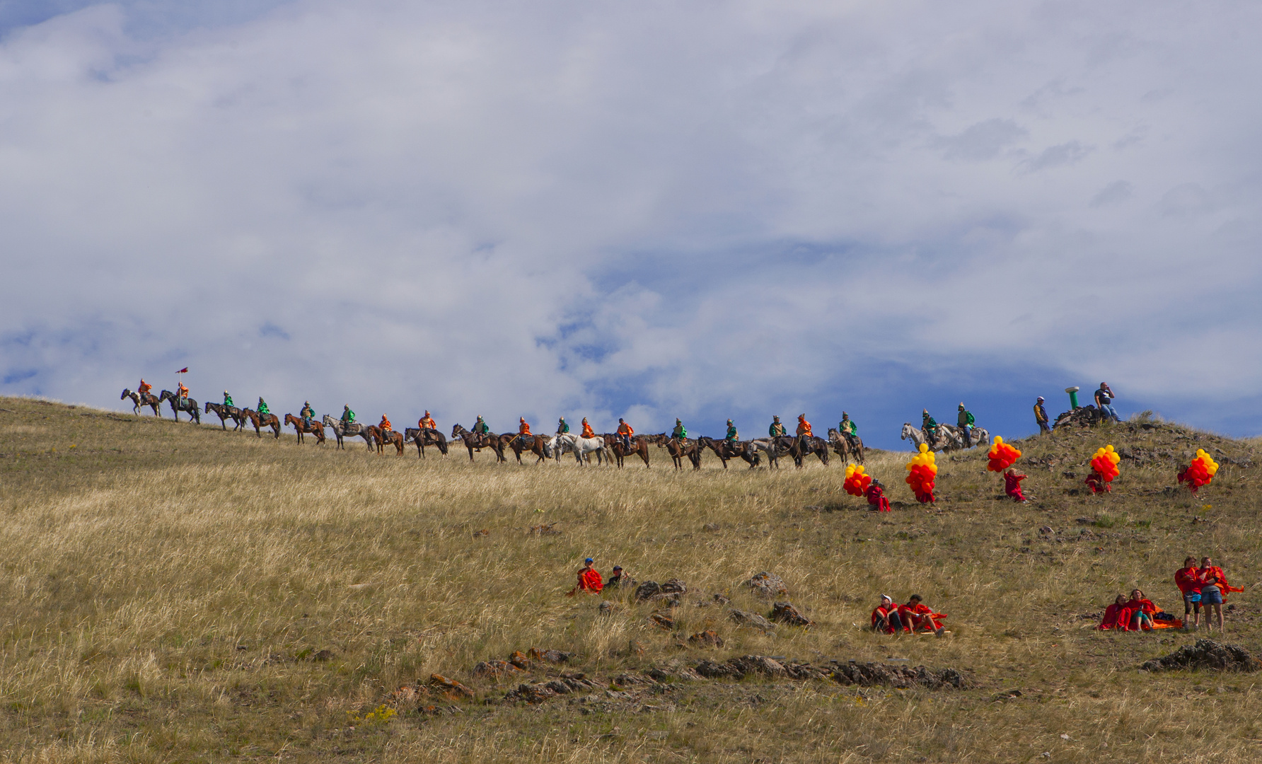 Aufstellung auf dem Berg