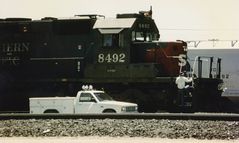 Aufstieg auf SP #8492 "EL PASO" , Tucson Yard, AZ