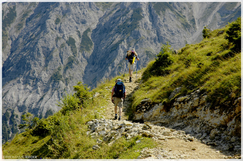 Aufstieg im Allgäu