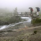 Aufstieg im Regen