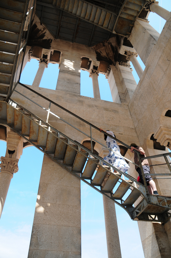 Aufstieg in den Glockenturm von Split