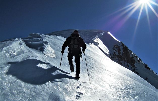 Aufstieg ins Gegenlicht