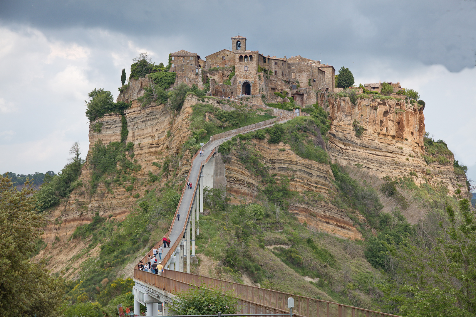 Aufstieg nach Civita di Bagnoregio - Italien