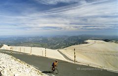 Aufstieg (Nord) zum Mont Ventoux (1909m)