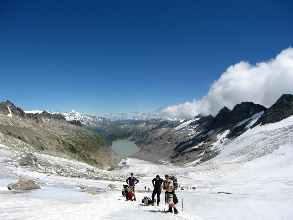 Aufstieg zum Aletschgletscher