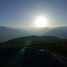 Aufstieg zum Augstbornhorn, Wallis, Sonnenaufgang