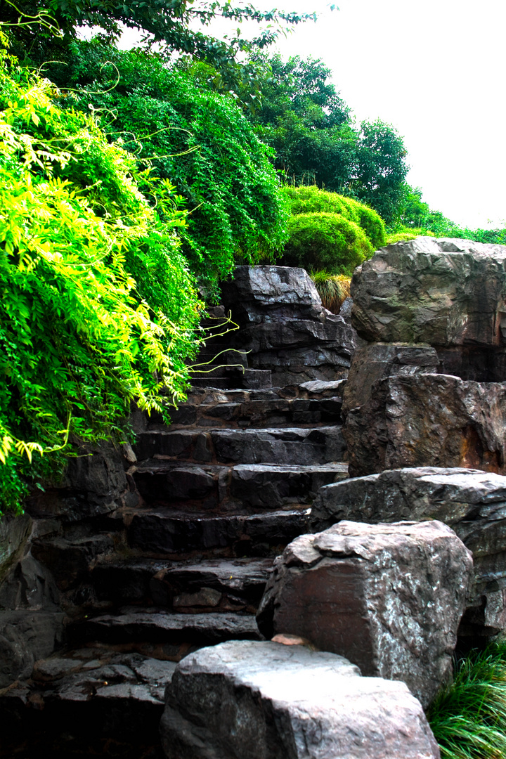 Aufstieg zum City God Pavilion - Hangzhou