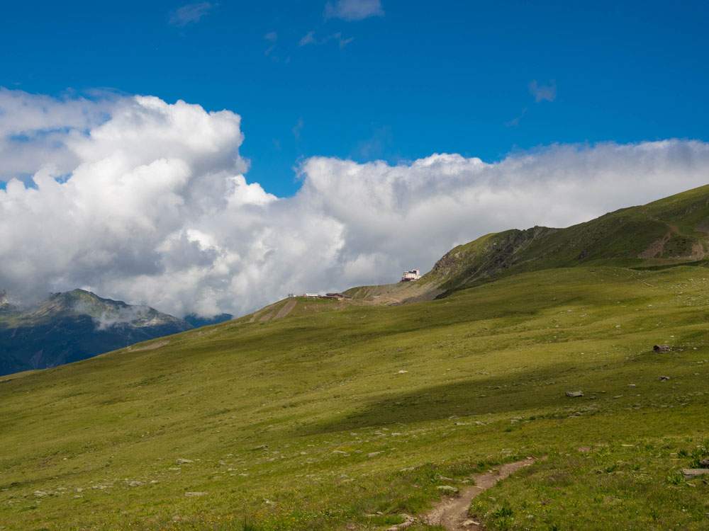 Aufstieg zum Jakobshorn