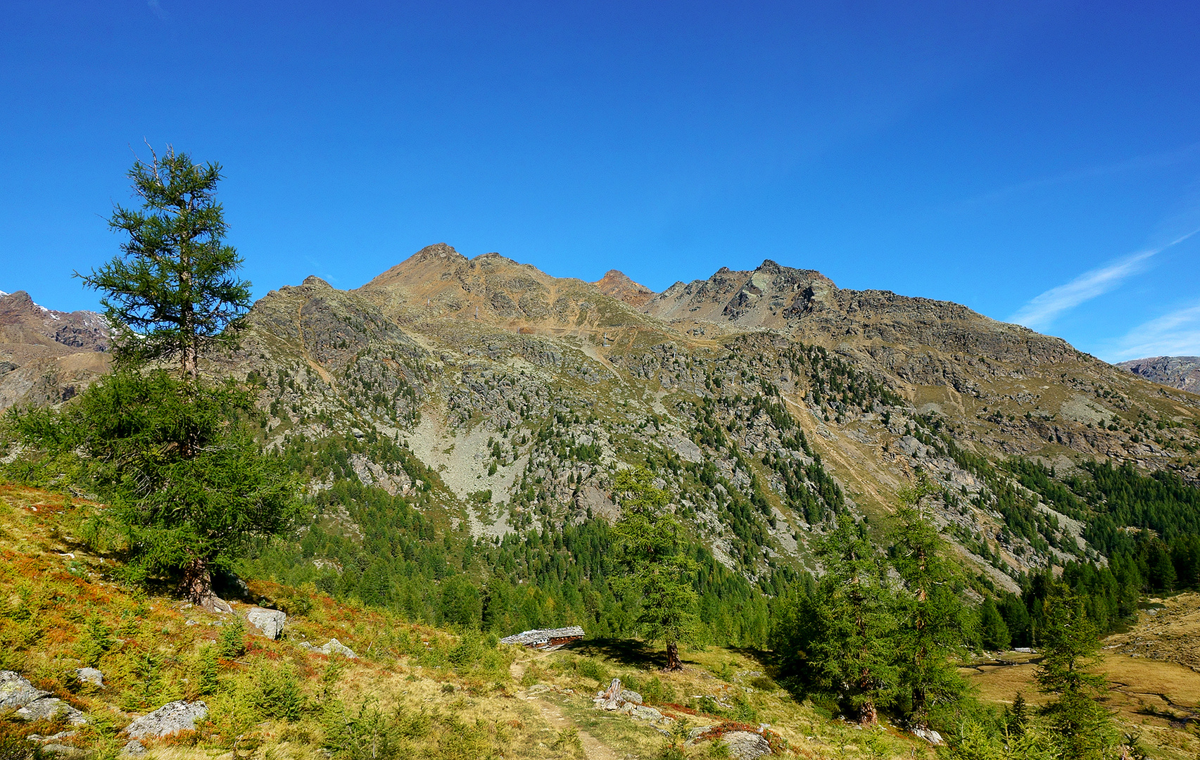 Aufstieg zum Langsee im Ultental