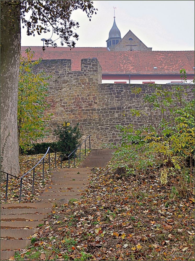 Aufstieg zum Schloss Iburg