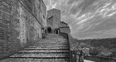 Aufstieg zur Altstadt von Pitigliano