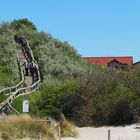 Aufstieg zur Aussichtsplattform mit Blick auf die Ostsee