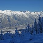 Aufstieg zur Birgitzalm mit Blick auf Innsbruck