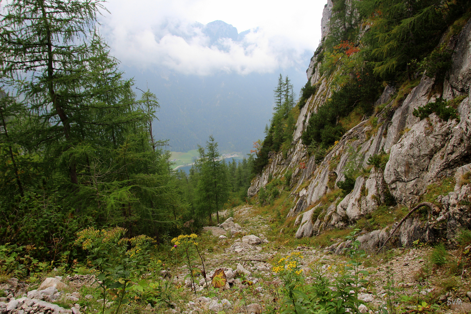 Aufstieg zur Blaueishütte im September 2014