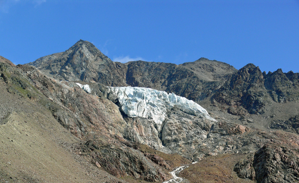 Aufstieg zur Breslauer Hütte in den Ötztaler Alpen