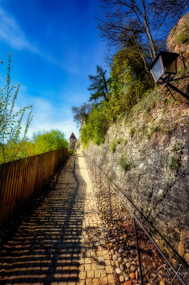 Aufstieg zur Burg Burghause