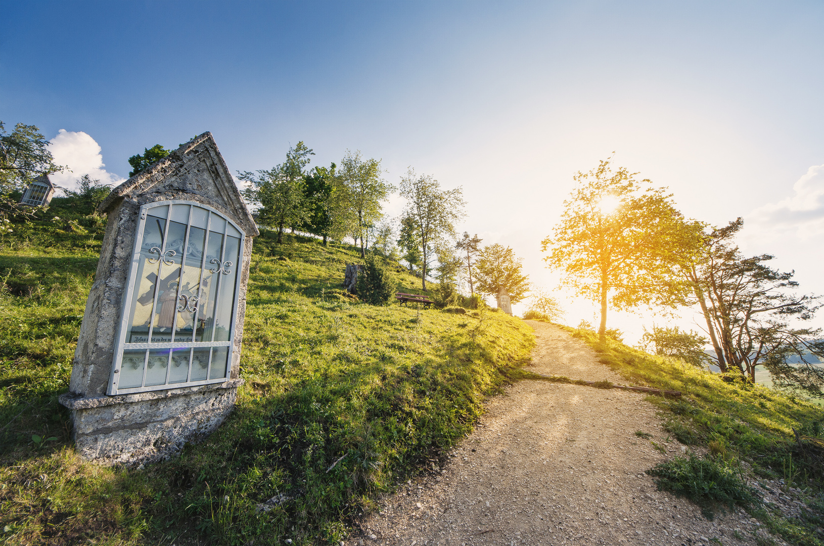 Aufstieg zur Kapelle