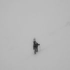 Aufstieg zur Klostertaler Umwelthütte im Schneetreiben