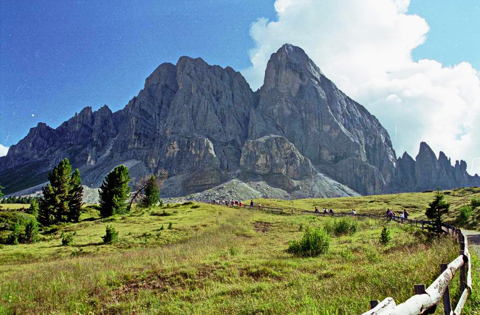 Aufstiegsweg am Peitlerkofel /Alta Badia/Würzjoch