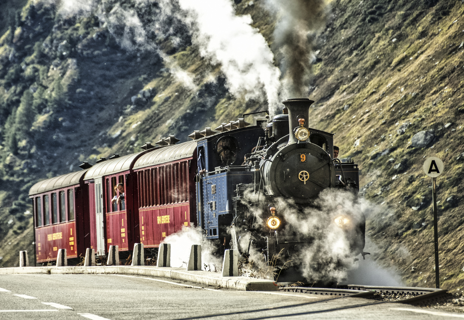 Aufwärts zum Furka Pass