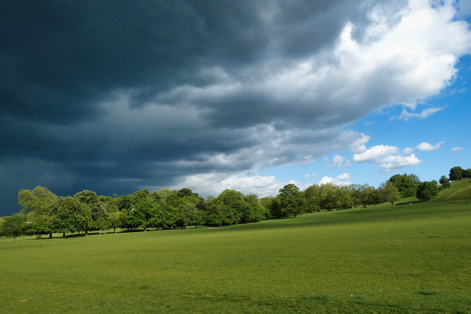 Aufziehende Regenfront 