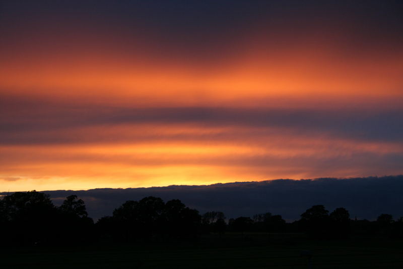 Aufziehende Regenwolken