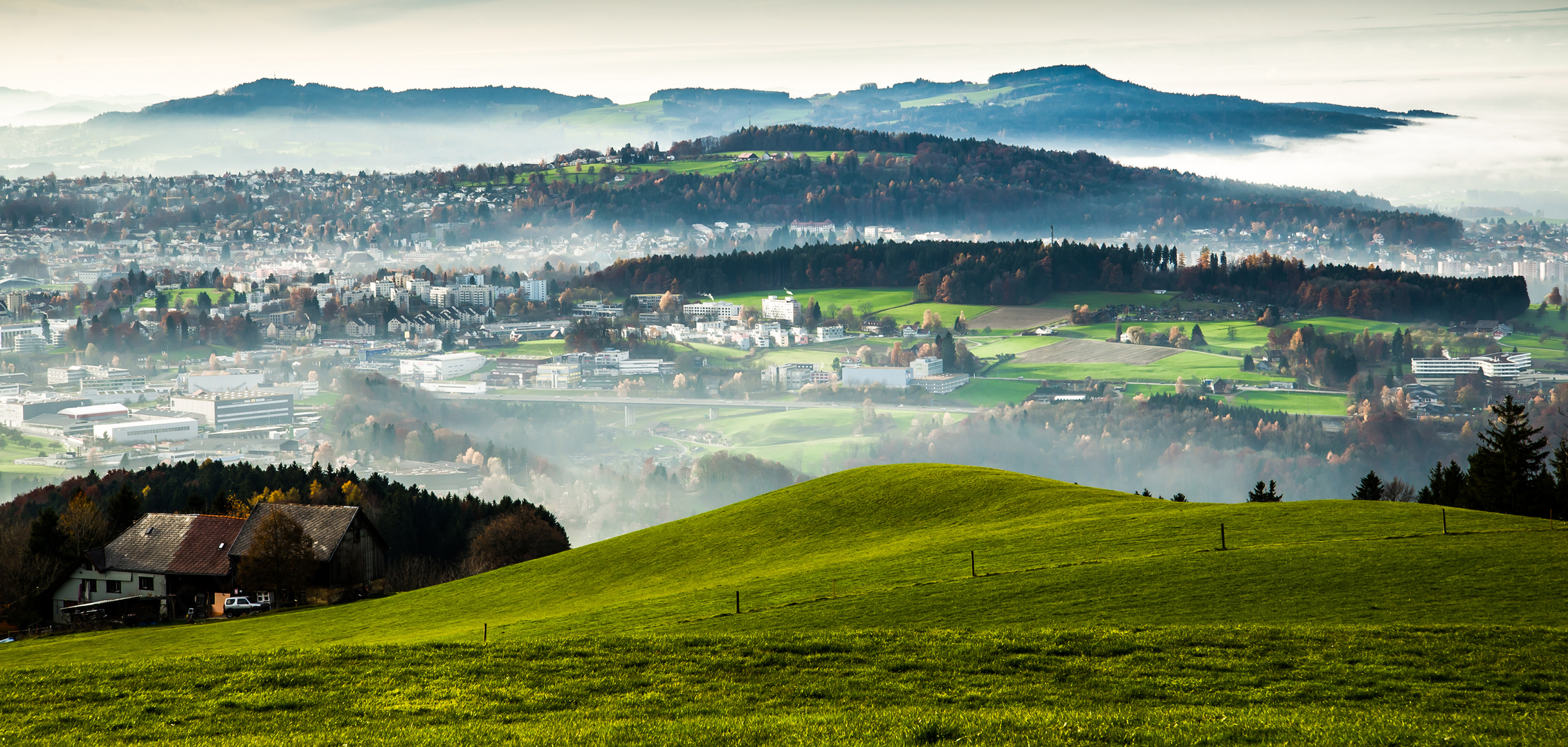 Aufziehender Nebel