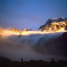 aufziehender Nebel am Piz Kesch