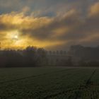 Aufziehender Nebel im Tal der Aa