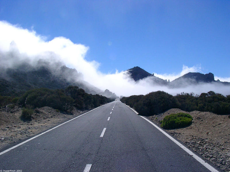 Aufziehender Passat in den Canadas del Teide, Teneriffa