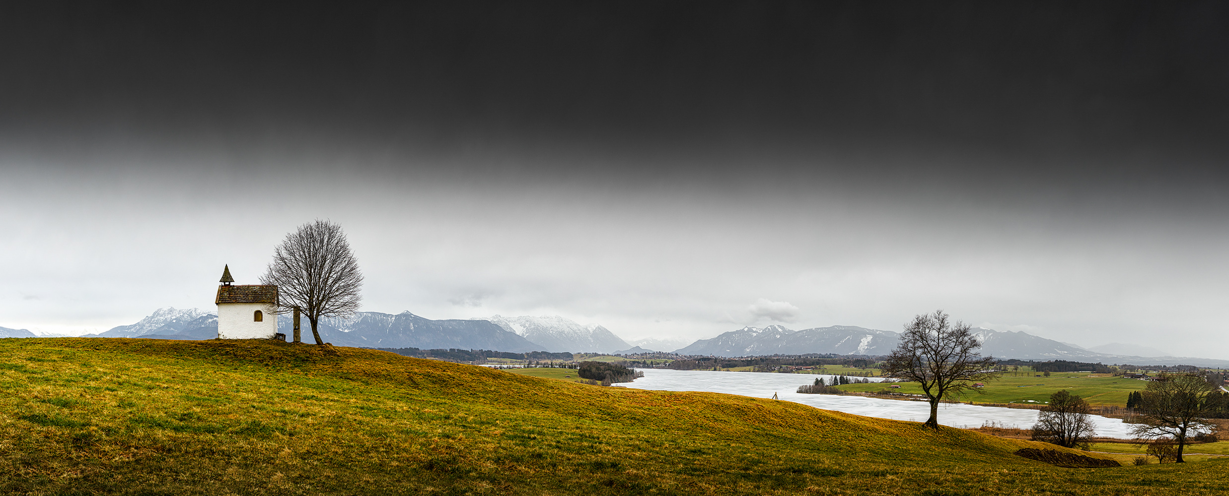 aufziehender regen