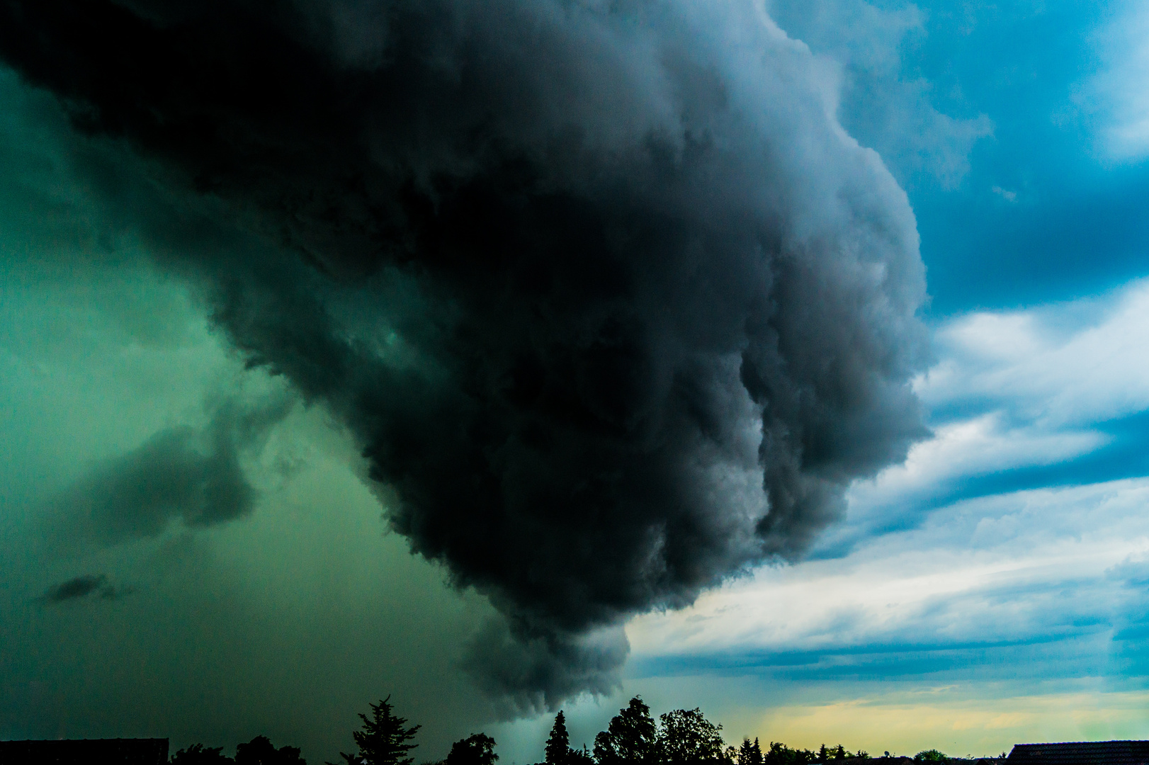 Aufziehendes Gewitter.