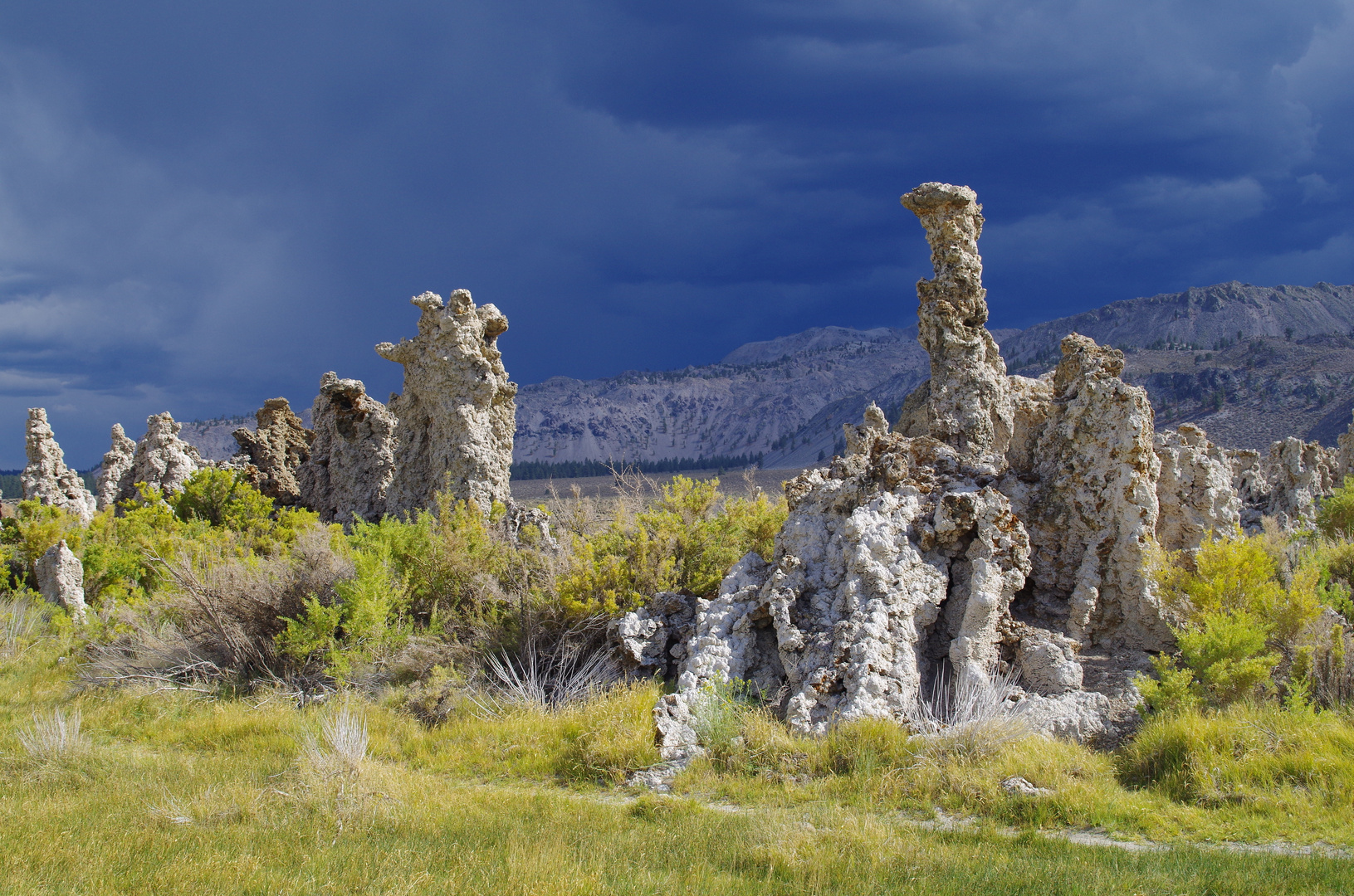 Aufziehendes Gewitter am Mono Lake