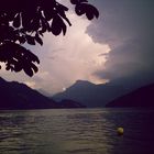 aufziehendes Gewitter am Vierwaldstättersee