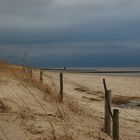 Aufziehendes Gewitter an der Nordsee