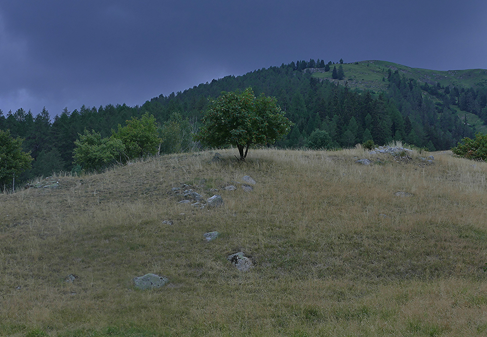 Aufziehendes Gewitter