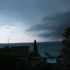 Aufziehendes Gewitter über dem Lago di Garda ...