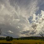 Aufziehendes Gewitter über dem Werratal - Approaching thunderstorm over the Werra valley