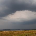 Aufziehendes Sommergewitter in Langballigau bei Flensburg, Schleswig-Holstein