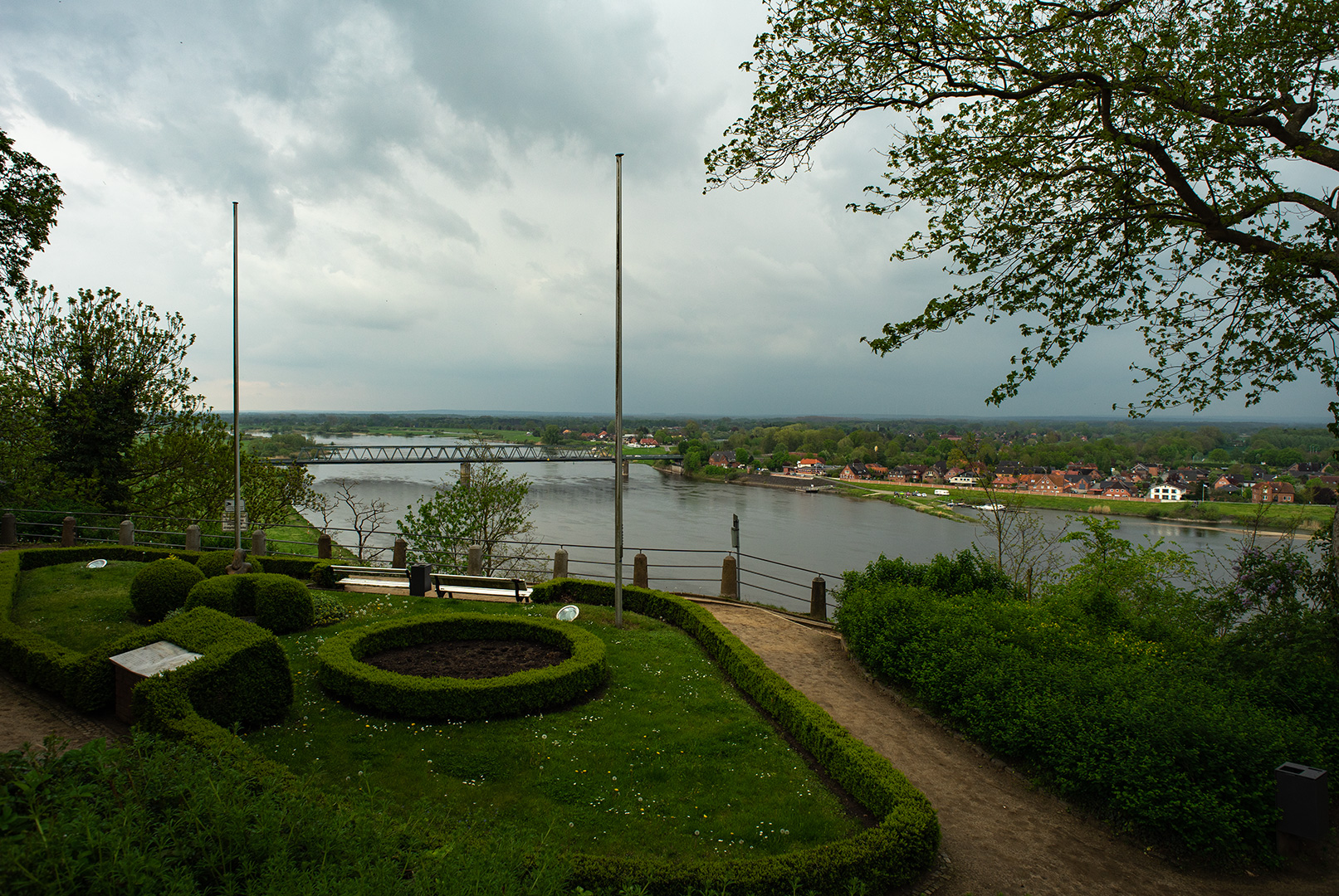 Aufziehendes Unwetter in Lauenburg/Elbe