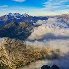 aufziender Nebel unterhalb des Lagazuoi