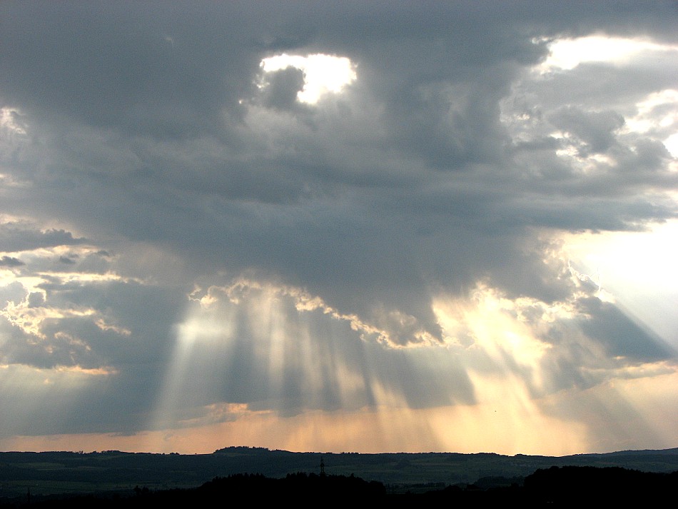 Aufzug einer Regenfront