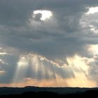 Aufzug einer Regenfront