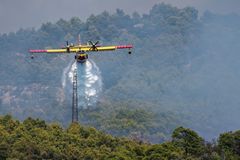 Auge in Auge mit dem Löschflugzeug