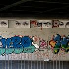 Augen und Graffiti in der Neckarstadt