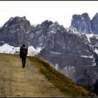 Augenblick einer Wanderung