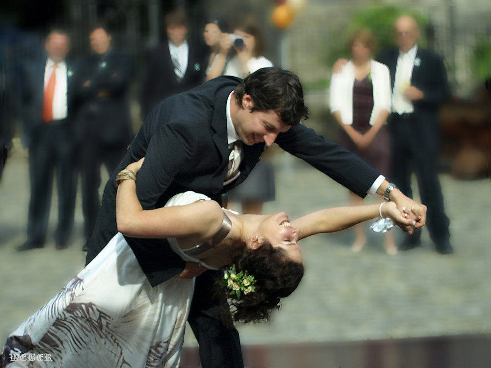 Augenblick von  einer Hochzeit.