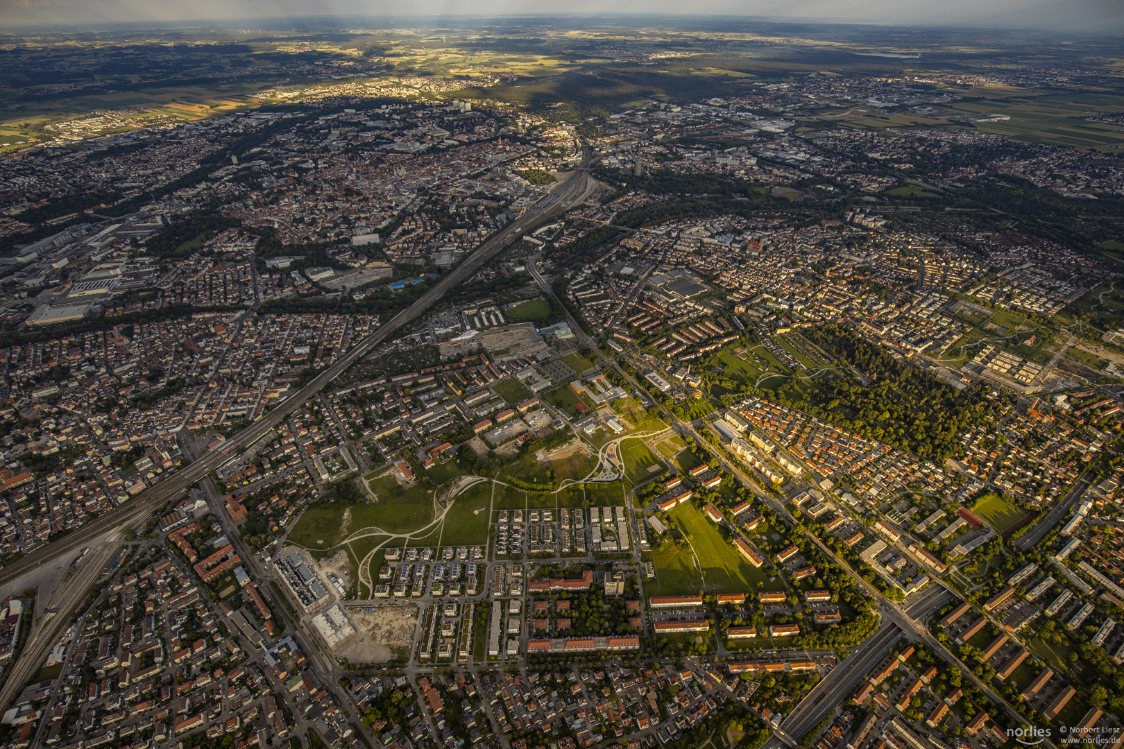 Augsburg aus der Luft