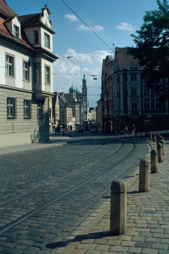 Augsburg - Blick vom Dom zum Rathaus (reloaded)