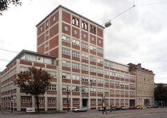Augsburg: das Gebäude der Textilberufsgenossenschaft in der Volkhartstraße